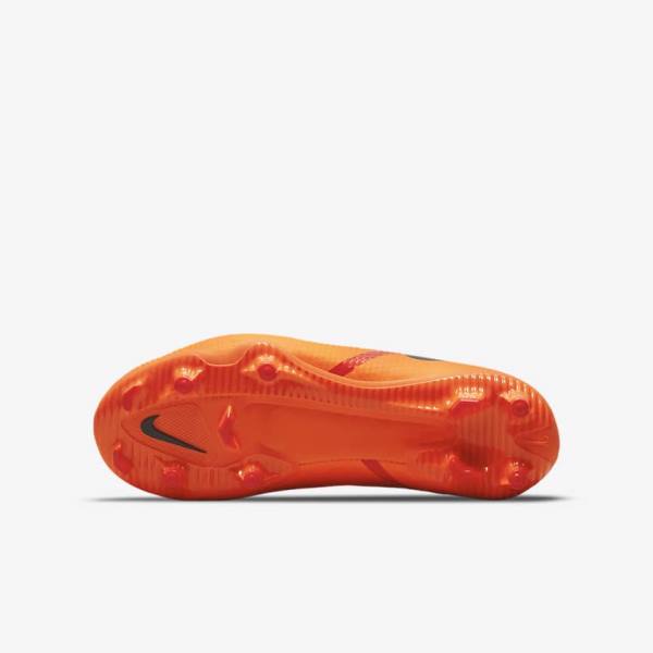 Orange / Light Red / Black Nike Jr. Phantom GT2 Academy MG Older Multi-Ground Kids' Football Shoes | NK537ZUN