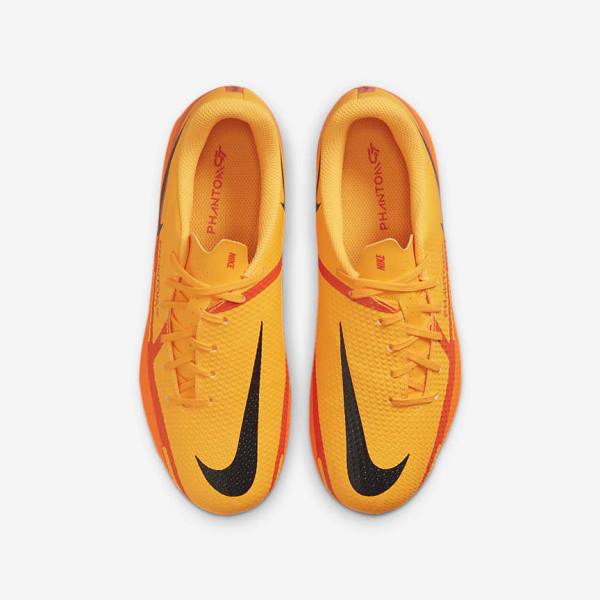 Orange / Light Red / Black Nike Jr. Phantom GT2 Academy MG Older Multi-Ground Kids' Football Shoes | NK537ZUN