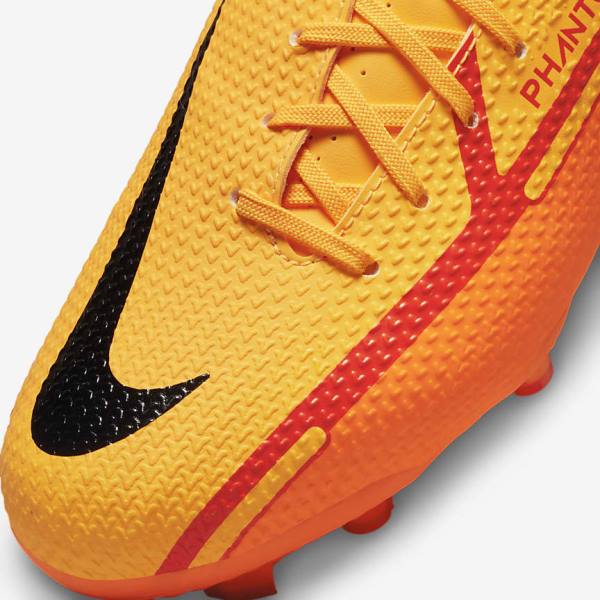 Orange / Light Red / Black Nike Jr. Phantom GT2 Academy MG Older Multi-Ground Kids' Football Shoes | NK537ZUN