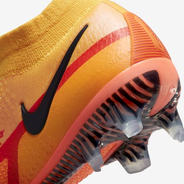 Orange / Light Red / Black Nike Phantom GT2 Dynamic Fit Elite FG Firm-Ground Women's Football Shoes | NK036NOZ