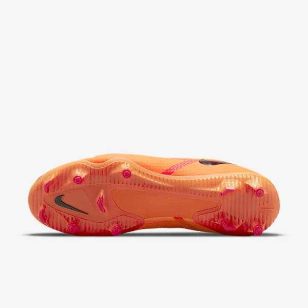 Orange / Light Red / Black Nike Phantom GT2 Academy Dynamic Fit MG Multi-Ground Men's Football Shoes | NK128PDW