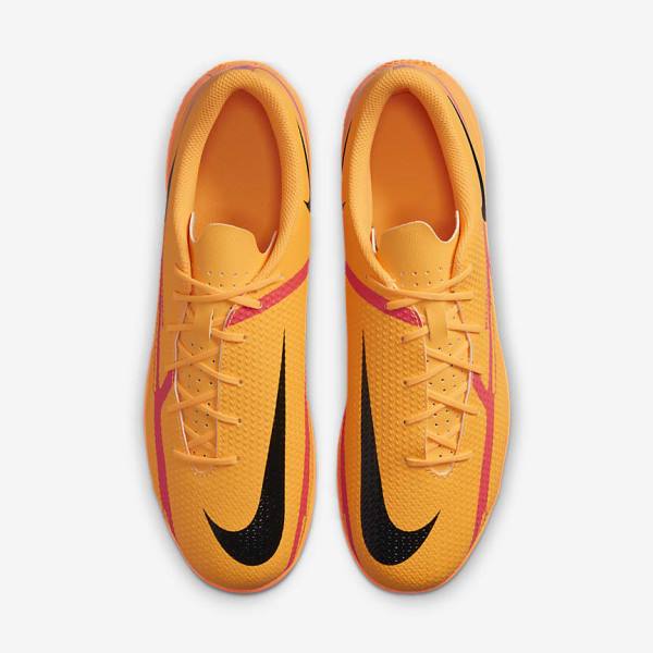 Orange / Light Red / Black Nike Phantom GT2 Club IC Indoor Court Women's Football Shoes | NK185RGY