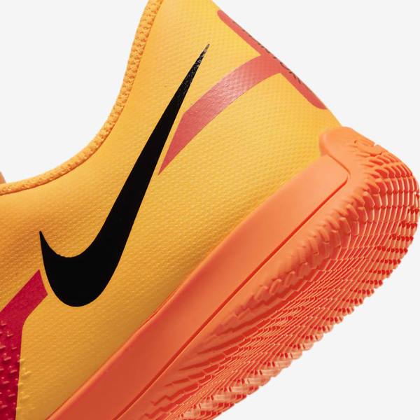 Orange / Light Red / Black Nike Phantom GT2 Club IC Indoor Court Women's Football Shoes | NK185RGY