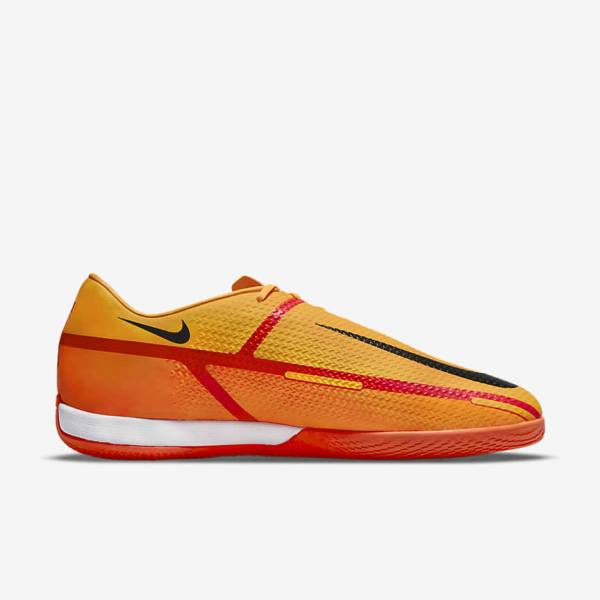 Orange / Light Red / Black Nike Phantom GT2 Academy IC Indoor-Court Men's Football Shoes | NK209RSU