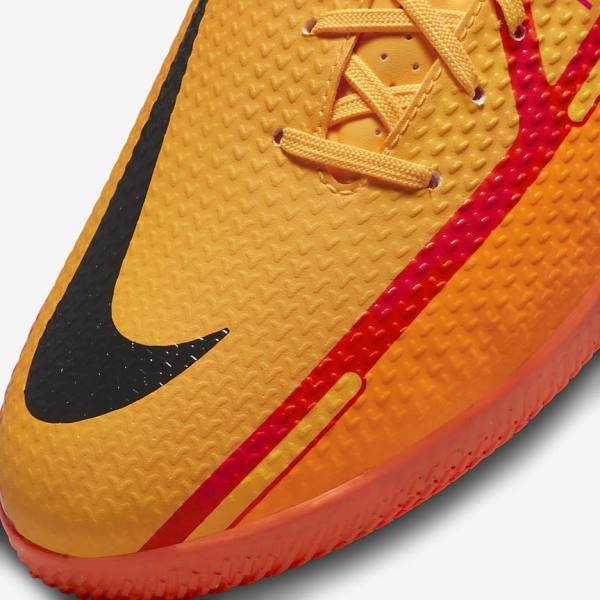 Orange / Light Red / Black Nike Phantom GT2 Academy IC Indoor-Court Men's Football Shoes | NK209RSU