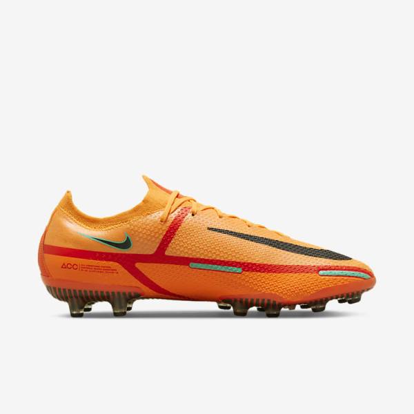 Orange / Light Red / Black Nike Phantom GT2 Elite AG-Pro Artificial-Grass Women's Football Shoes | NK289QTV