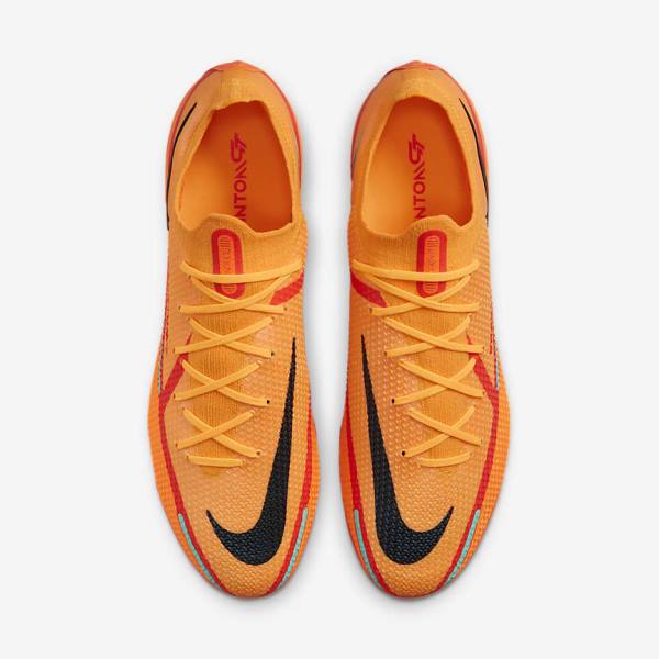 Orange / Light Red / Black Nike Phantom GT2 Elite AG-Pro Artificial-Grass Women's Football Shoes | NK289QTV