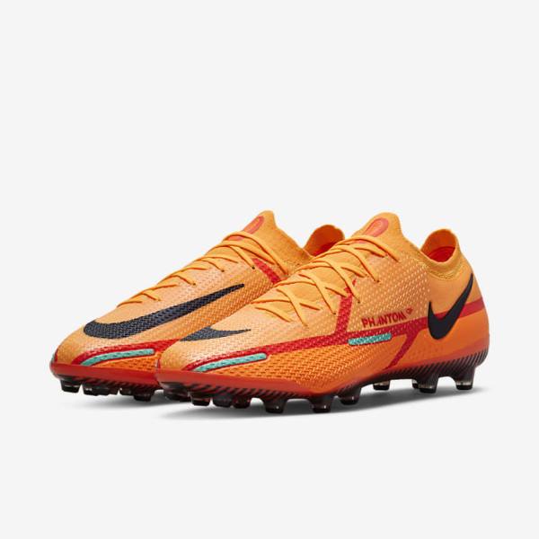 Orange / Light Red / Black Nike Phantom GT2 Elite AG-Pro Artificial-Grass Women's Football Shoes | NK289QTV