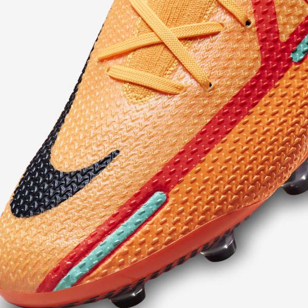 Orange / Light Red / Black Nike Phantom GT2 Elite AG-Pro Artificial-Grass Women's Football Shoes | NK289QTV