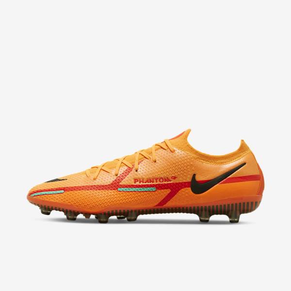 Orange / Light Red / Black Nike Phantom GT2 Elite AG-Pro Artificial-Grass Women\'s Football Shoes | NK289QTV