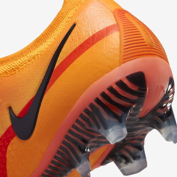 Orange / Light Red / Black Nike Phantom GT2 Elite FG Firm-Ground Women's Football Shoes | NK297LZE