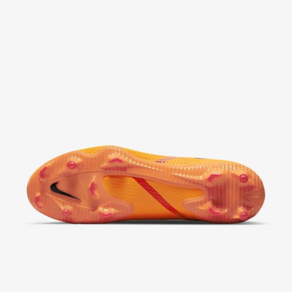 Orange / Light Red / Black Nike Phantom GT2 Pro Dynamic Fit FG Firm-Ground Women's Football Shoes | NK503RNM