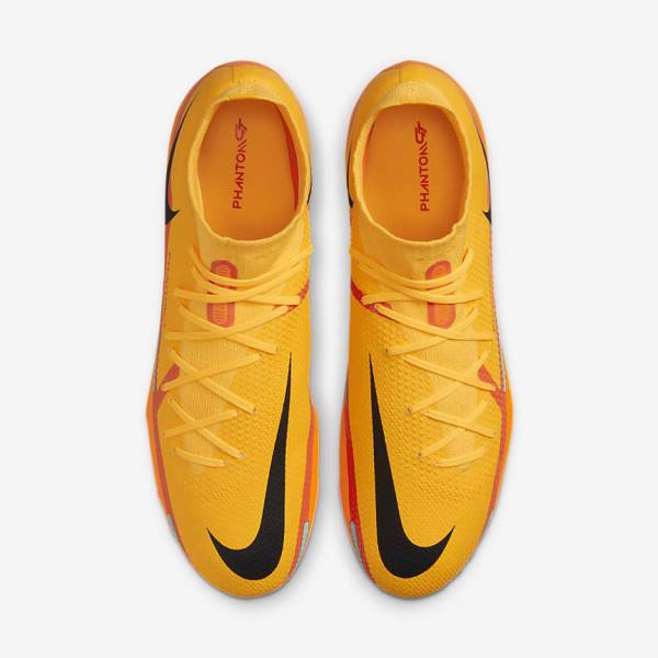 Orange / Light Red / Black Nike Phantom GT2 Pro Dynamic Fit FG Firm-Ground Women's Football Shoes | NK503RNM