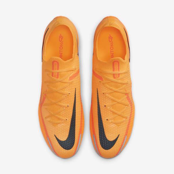 Orange / Light Red / Black Nike Phantom GT2 Elite SG-Pro AC Soft-Ground Men's Football Shoes | NK708YVC