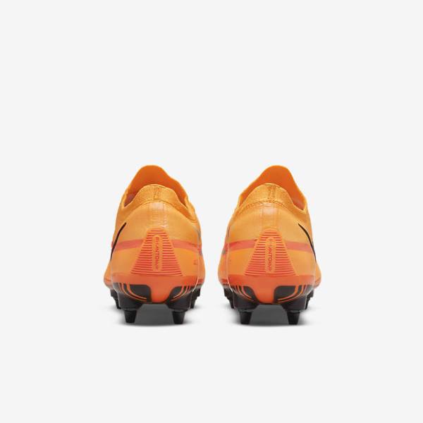 Orange / Light Red / Black Nike Phantom GT2 Elite SG-Pro AC Soft-Ground Men's Football Shoes | NK708YVC