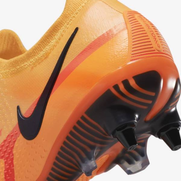 Orange / Light Red / Black Nike Phantom GT2 Elite SG-Pro AC Soft-Ground Men's Football Shoes | NK708YVC