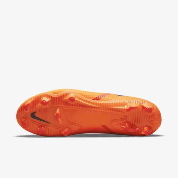 Orange / Light Red / Black Nike Phantom GT2 Academy MG Multi-Ground Men's Football Shoes | NK859XSP