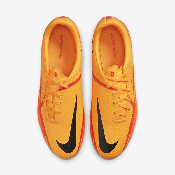 Orange / Light Red / Black Nike Phantom GT2 Academy MG Multi-Ground Men's Football Shoes | NK859XSP