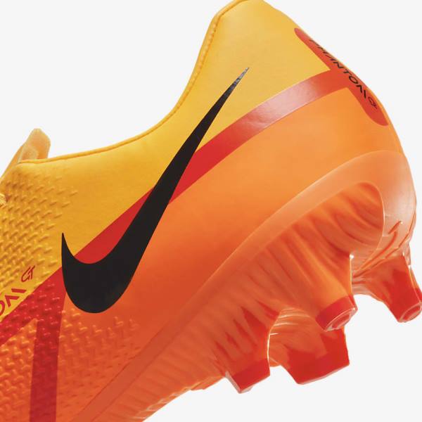 Orange / Light Red / Black Nike Phantom GT2 Academy MG Multi-Ground Men's Football Shoes | NK859XSP