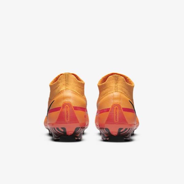 Orange / Light Red / Black Nike Phantom GT2 Dynamic Fit Elite AG-Pro Artificial-Grass Women's Football Shoes | NK890THI