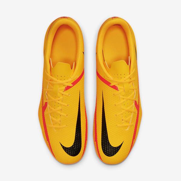 Orange / Light Red / Black Nike Phantom GT2 Club MG Multi-Ground Men's Football Shoes | NK893KTZ