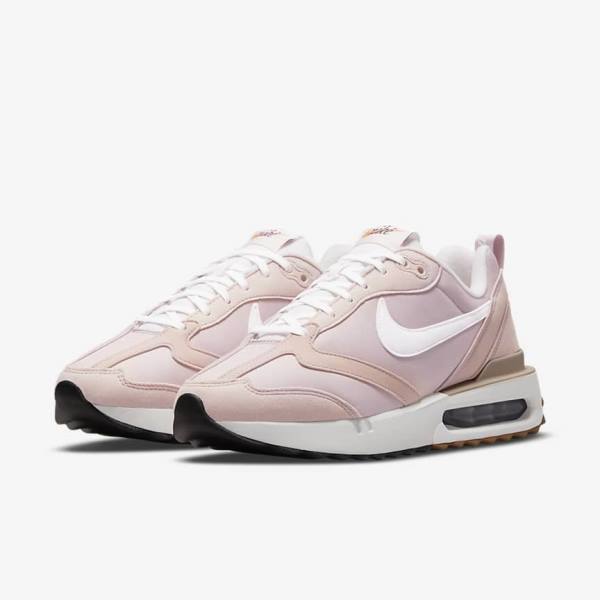 Pink / Black / Light Brown / White Nike Air Max Dawn Women's Sneakers | NK183JCW