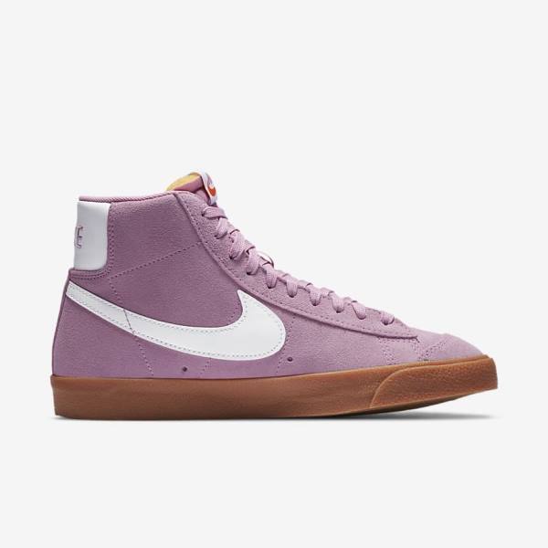 Pink / Brown / Orange / White Nike Blazer Mid 77 Women's Sneakers | NK603EBK