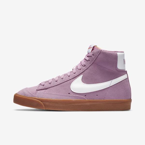 Pink / Brown / Orange / White Nike Blazer Mid 77 Women\'s Sneakers | NK603EBK