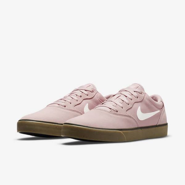 Pink / Light Brown Nike SB Chron 2 Men's Skate Shoes | NK246CNY