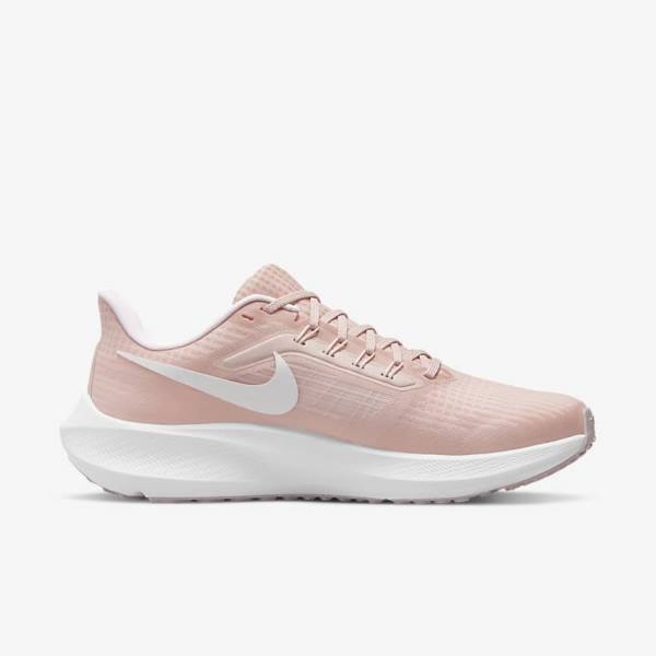 Pink / Light Pink / White Nike Air Zoom Pegasus 39 Road Women's Running Shoes | NK963FKR