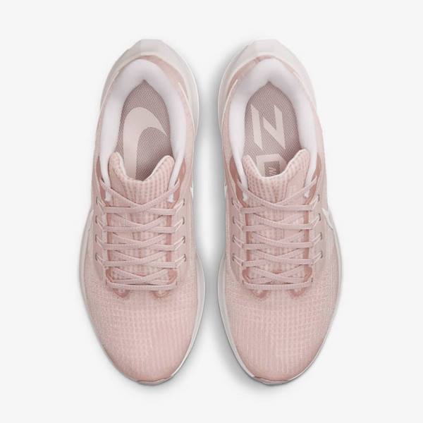 Pink / Light Pink / White Nike Air Zoom Pegasus 39 Road Women's Running Shoes | NK963FKR