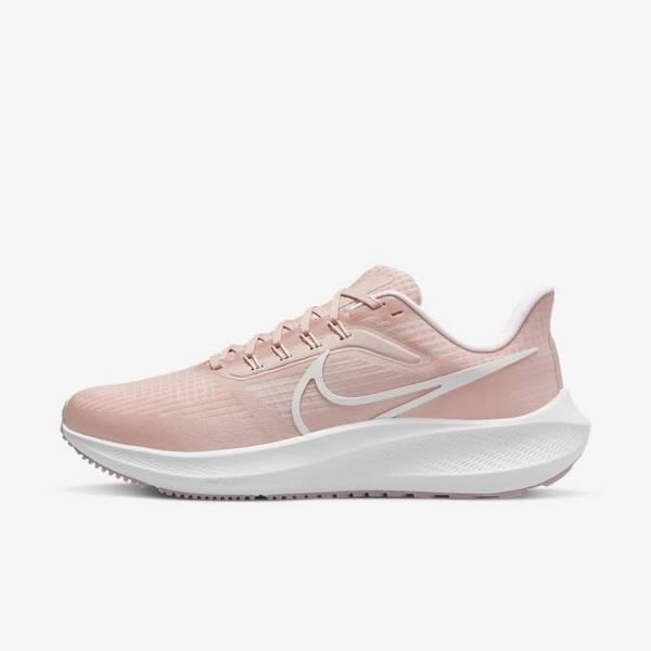 Pink / Light Pink / White Nike Air Zoom Pegasus 39 Road Women\'s Running Shoes | NK963FKR