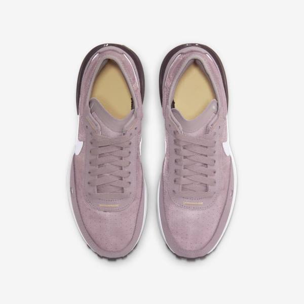 Pink / Light Purple / White Nike Waffle One Older Kids' Sneakers | NK257DGF