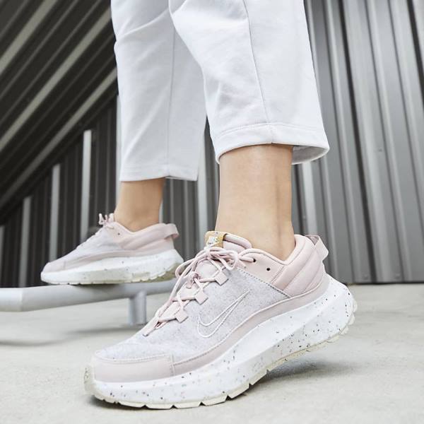 Pink / White / Cream Nike Crater Remixa Women's Sneakers | NK528KGX