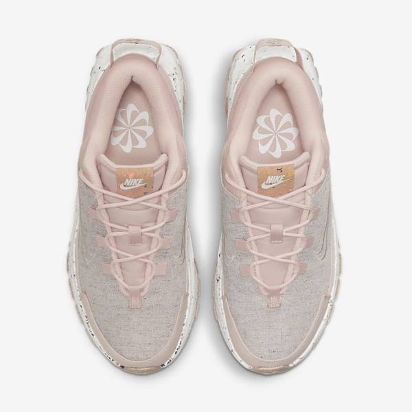 Pink / White / Cream Nike Crater Remixa Women's Sneakers | NK528KGX