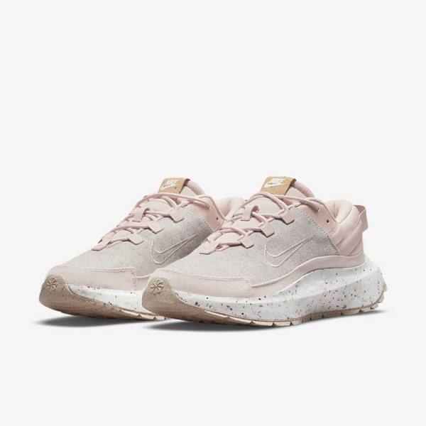 Pink / White / Cream Nike Crater Remixa Women's Sneakers | NK528KGX