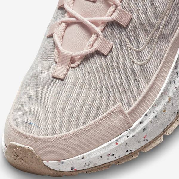 Pink / White / Cream Nike Crater Remixa Women's Sneakers | NK528KGX