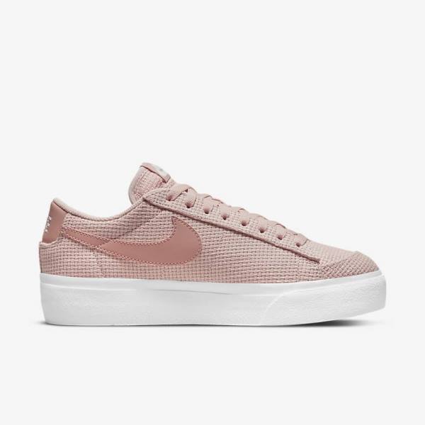 Pink / White / Pink / Rose Nike Blazer Low Platform Women's Sneakers | NK931XEI