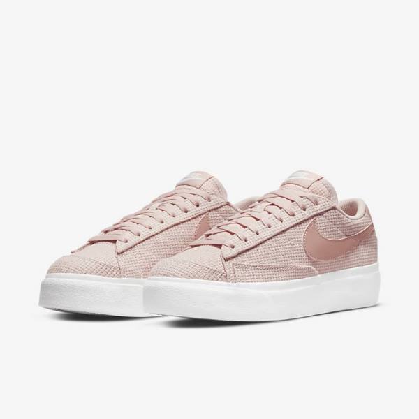 Pink / White / Pink / Rose Nike Blazer Low Platform Women's Sneakers | NK931XEI