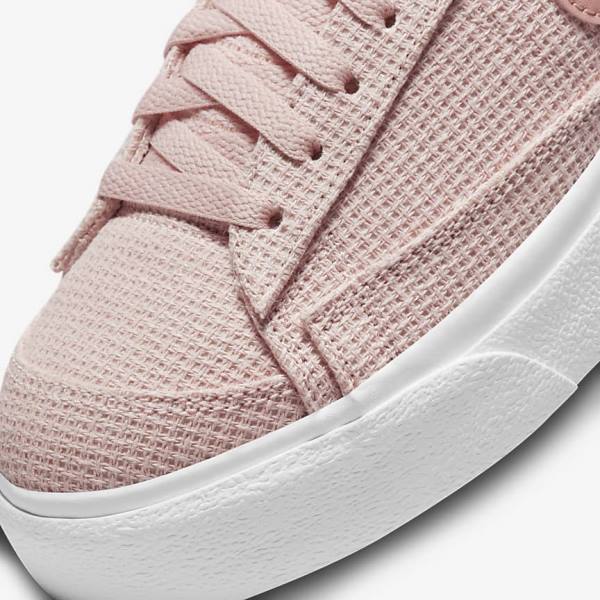 Pink / White / Pink / Rose Nike Blazer Low Platform Women's Sneakers | NK931XEI