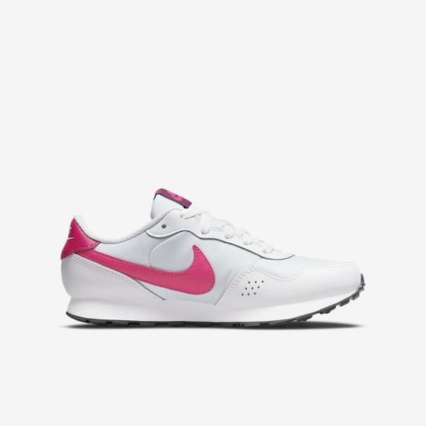 Platinum / Dark Grey / Pink Nike MD Valiant Older Kids' Sneakers | NK146LIR