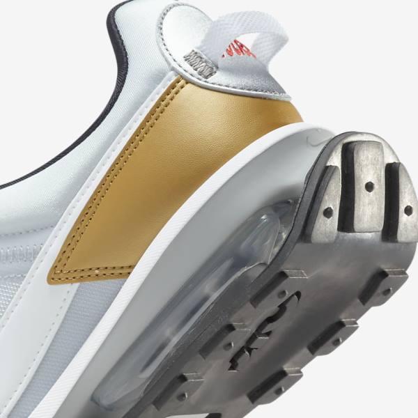 Platinum / Metal Gold / Metal Silver / White Nike Air Max Pre-Day SE Women's Sneakers | NK053NSC