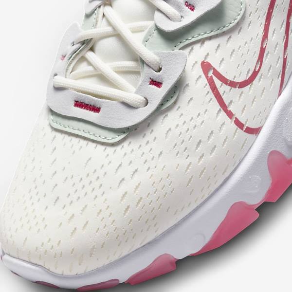 Platinum / Pink Nike React Vision Women's Sneakers | NK934GIQ