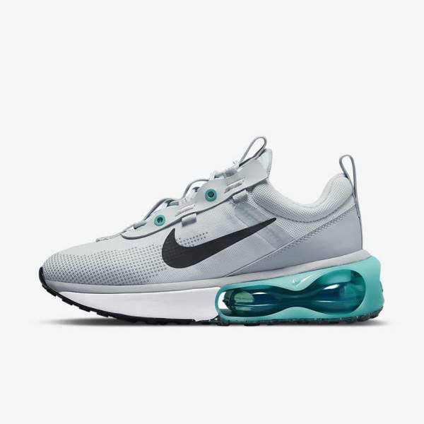 Platinum / Turquoise / Grey / Black Nike Air Max 2021 Women\'s Sneakers | NK864XSZ