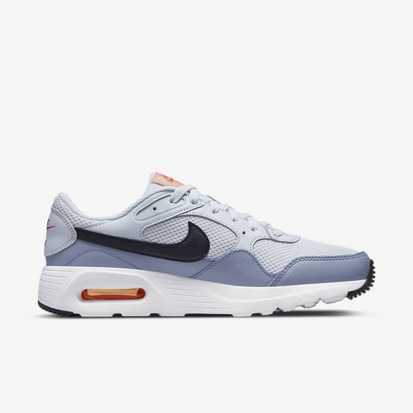 Platinum / White / Black Nike Air Max SC Men's Sneakers | NK698KCH