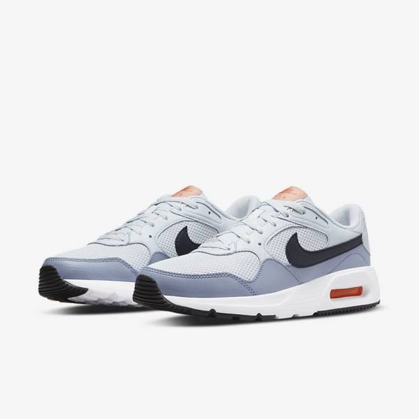 Platinum / White / Black Nike Air Max SC Men's Sneakers | NK698KCH