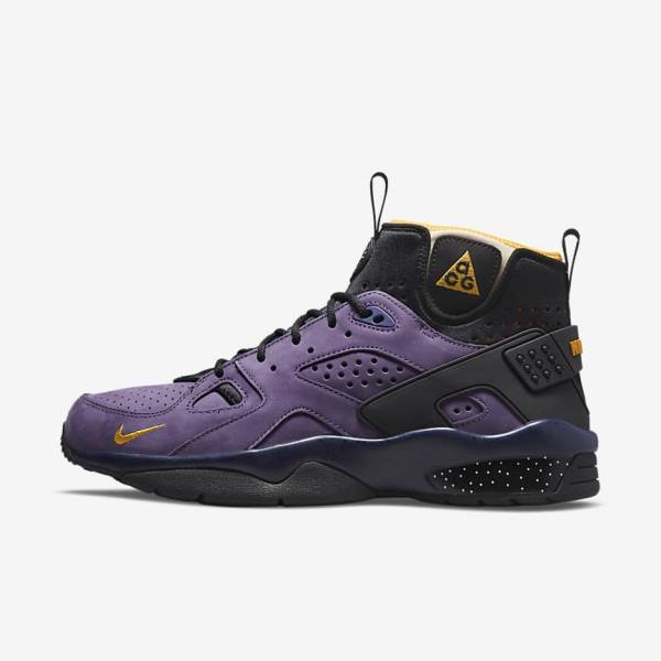 Purple / Blue / Black / Gold Nike ACG Air Mowabb Men\'s Sneakers | NK145QRO