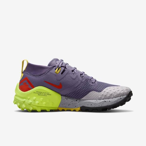 Purple / Grey / Red / Black Nike Wildhorse 7 Trail Women's Running Shoes | NK981DWJ