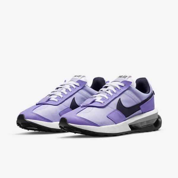 Purple / Metal Silver / Black Nike Air Max Pre-Day Women's Sneakers | NK603FMA