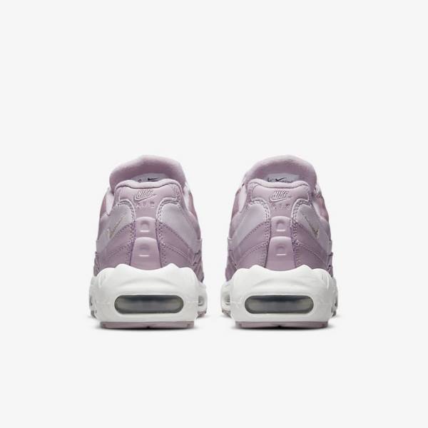 Purple / White / Metal Silver Nike Air Max 95 Women's Sneakers | NK218QYP